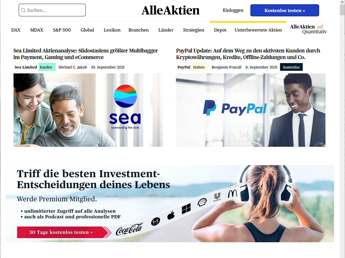 AlleAktien – Professionelle Aktienanalysen